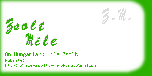 zsolt mile business card